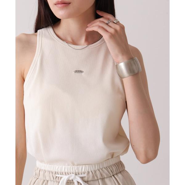 ロゴプレート付アメスリタンクトップ