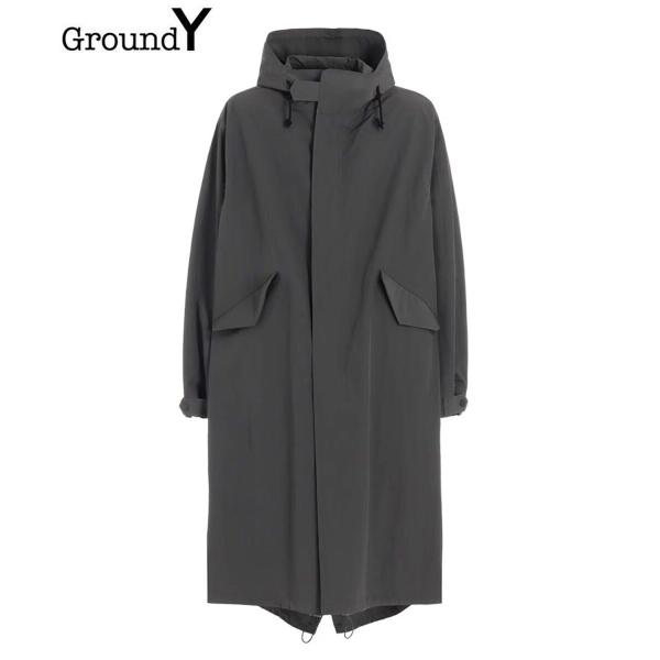 【Ground Y】RECYCLED NY TASSAR HOODED MODS COAT