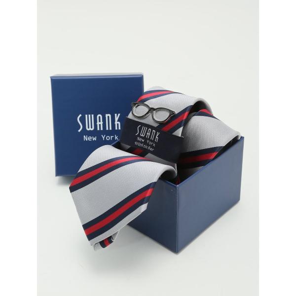スワンク ネクタイ＆タイバーセット