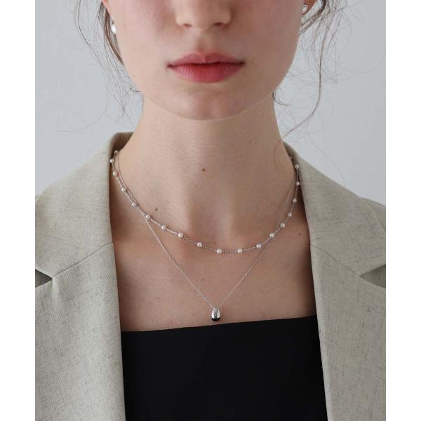 パールステーション2連ネックレス / ニッケルフリー