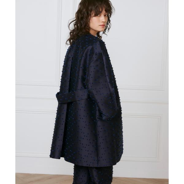 ノーカラーAラインコート《la veille by SUPERIOR CLOSET》