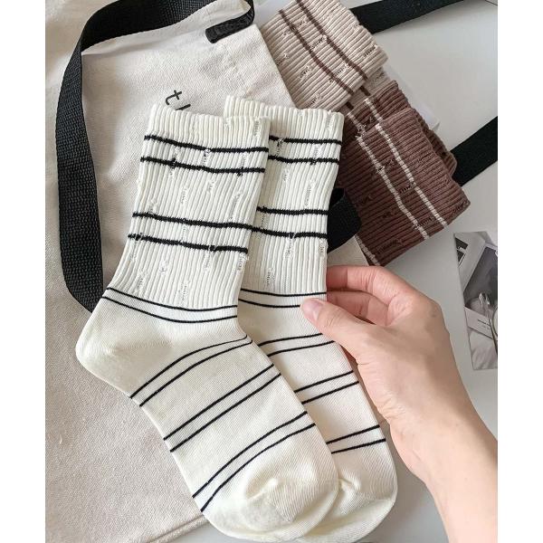 [2025 MOSOX NEW COLLECTION]ストライプダメージソックス