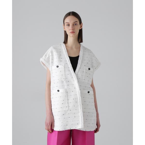 ◆フラワースパングルツィードジャケット