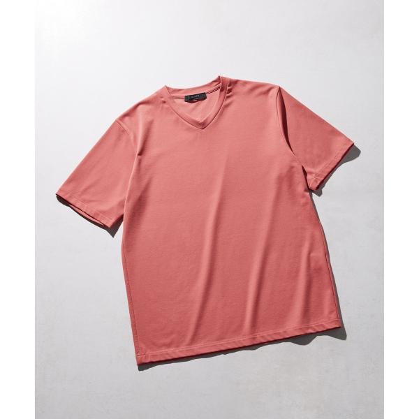 【機能素材】ハイゲージベアスムース　VネックＴシャツ