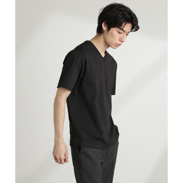 ダブルスムースVネックTシャツ 半袖