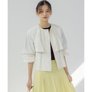 カーディガン 「SLOW/一部店舗限定」シアー ブルゾン レディース