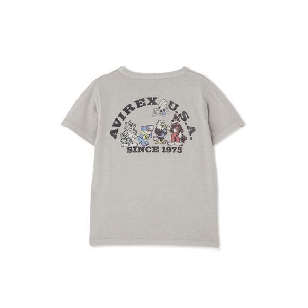 《KID'S／キッズ》FADE WASH PRINT T-SHIRT ／ フェイドウォッシュ プリン