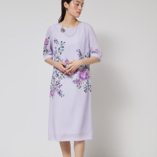 【＆yours project／SS〜L】パネル柄ワンピース