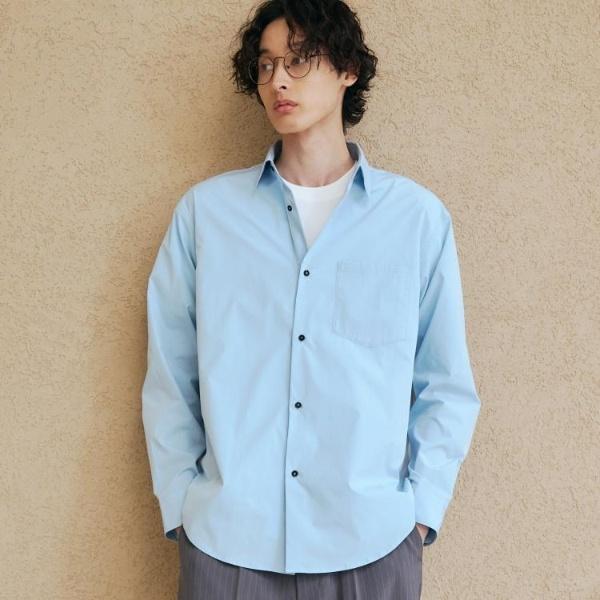 CAVEブロードシャツ【吸水速乾イージーケアアンチピリング洗濯機OK】