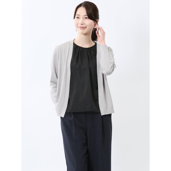 【UVカット 接触冷感 アンチピリング】m.f.エディトリアル 快適機能 トッパーニットカーデ