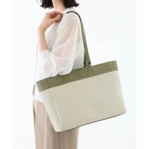 合皮×キャンバスバッグ【A4対応・2WAY】