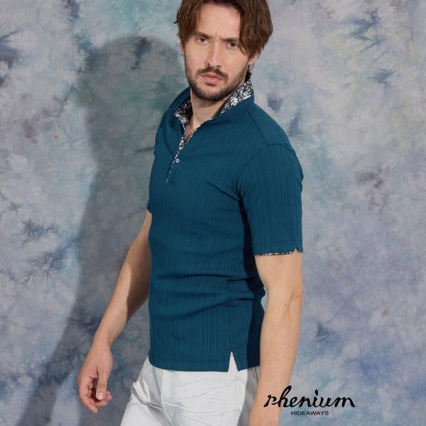 【WEB限定】ランダムテレコショートレギュラーカラーポロシャツ