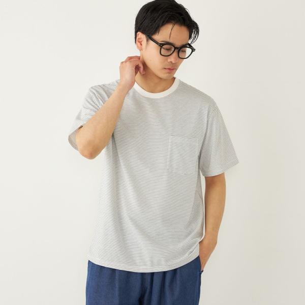 SHIPS Colors:CAVE(R) ボーダー Tシャツ◇