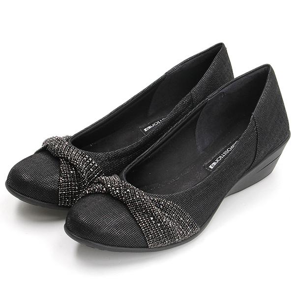 【大きいサイズ】ラインストーンモチーフスタイリッシュコンフォートパンプス