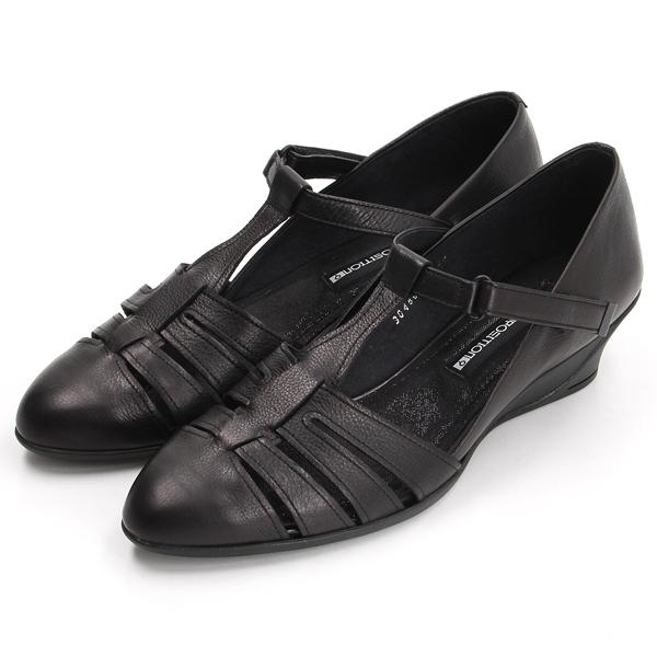 【大きいサイズ】Tストラップスタイリッシュコンフォートパンプス