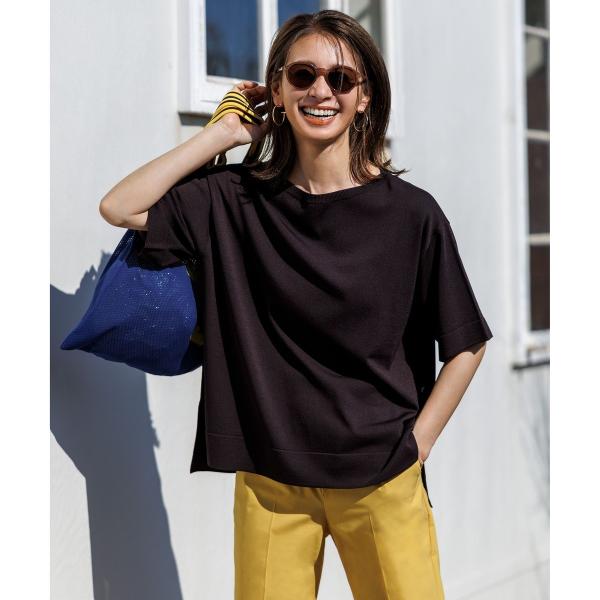 スゴ機能美 ハーフスリーブ ニット