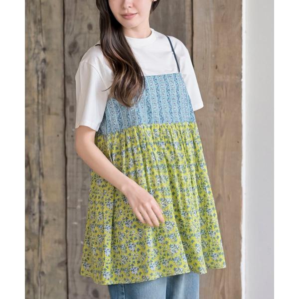 プリントキャミTシャツアンサンブル
