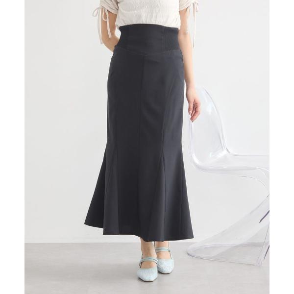 サイドリブパネルラインマーメイドスカート