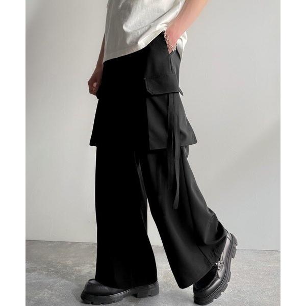Big Pocket Parachute Wide Trousers／パラシュートワイドスラックス