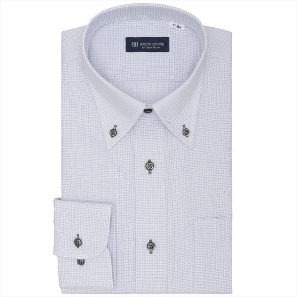 ボタンダウン 長袖 形態安定 ワイシャツ