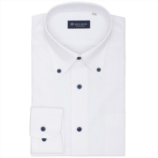 ボタンダウン 長袖 形態安定 ワイシャツ