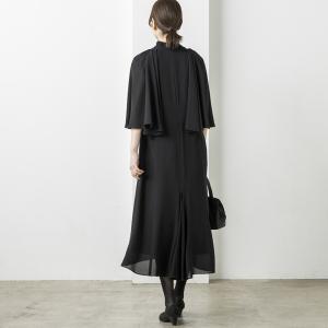 【喪服】【洗える】ブラックワンピース/礼服/卒...の詳細画像4
