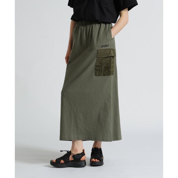 《WEB＆DEPOT限定》JERSEY CARGO SKIRT／ジャージ カーゴスカート