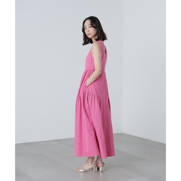 タイプライターギャザーマキシワンピース