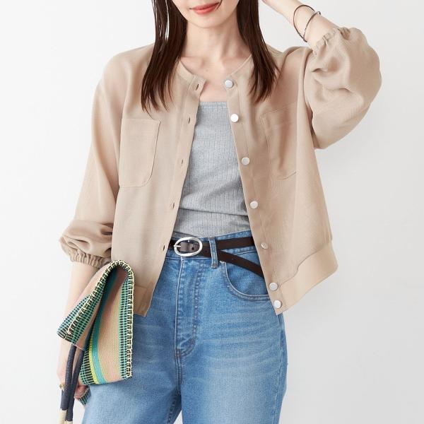 《一部追加・新色予約》SHIPS Colors:〈手洗い可能〉メッシュ ノーカラー ハオリ 2◆