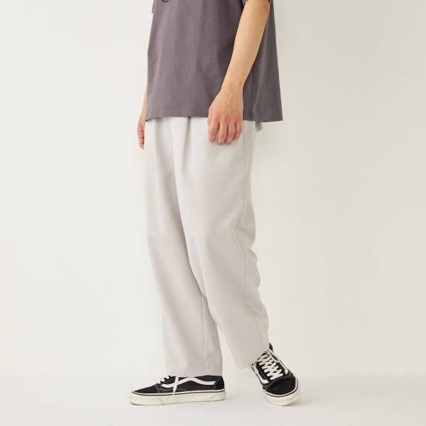 SHIPS Colors:〈洗濯機可能〉ポリトロ ワイド テーパード パンツ