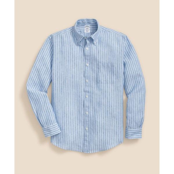 アイリッシュリネン　シーズナルパターン　カジュアルシャツ　Regular Fit