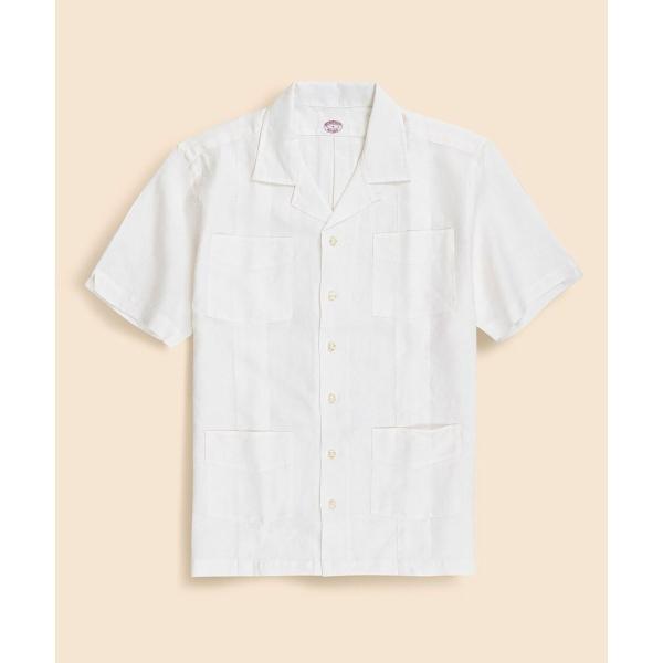 リネン　キューバシャツ