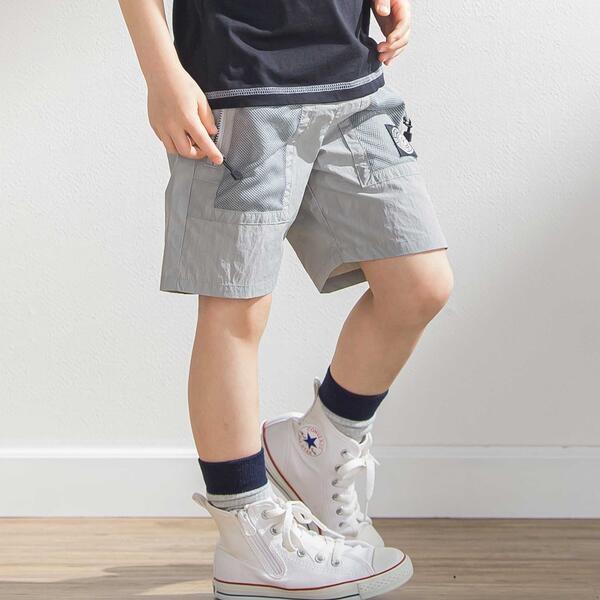 【撥水】メッシュポケットハーフパンツ(95~150cm)