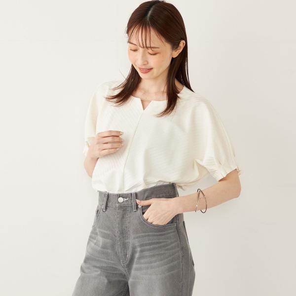 SHIPS Colors:〈接触冷感・UVカット〉クールタッチ トタンテレコ トップス◇