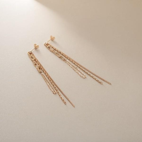 K10ウェーブインフリンジ スタッズピアス