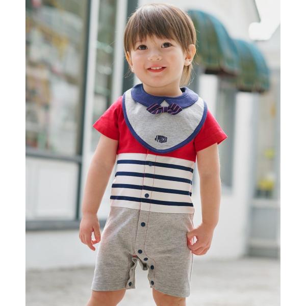 【BOX付き】【70cm】ロンパース＆蝶ネクタイスタイ セット