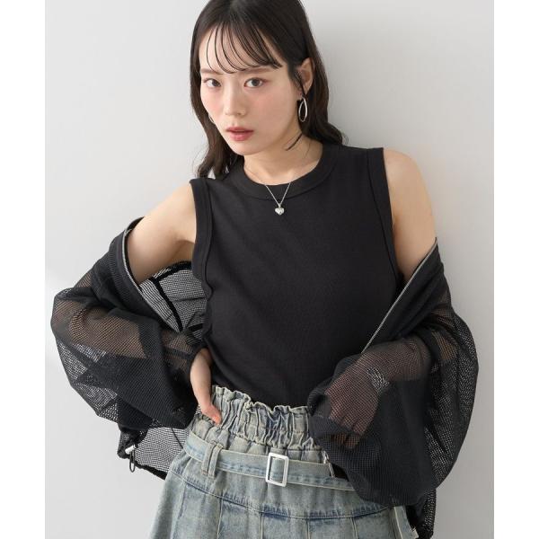 リブタンクトップ