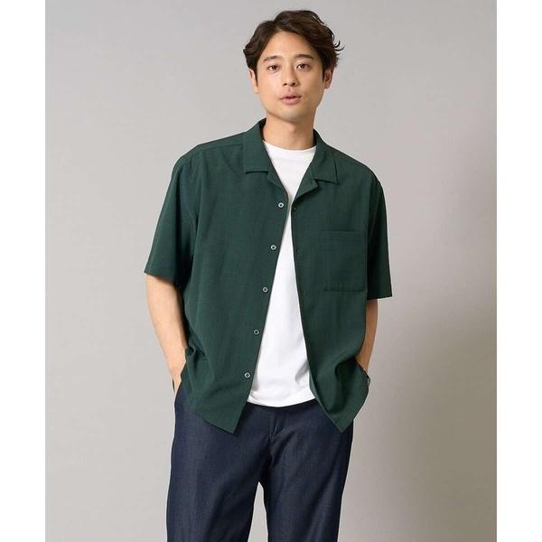 【接触冷感/イージーケア/吸水速乾】オープンカラー半袖シャツ（セットアップ可）リライトシリーズ3