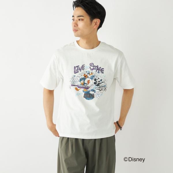 SHIPS Colors:ミッキーマウス プリント T