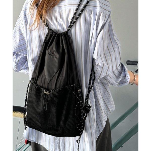 《JaVaジャバコラボ》軽量×大容量。メッシュ使いドローコード ナップサック