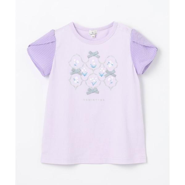 【80-100cm】スズランプリント Tシャツ