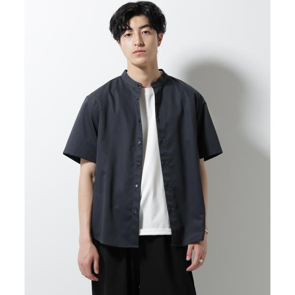 スタンダードバンドカラーシャツ／半袖