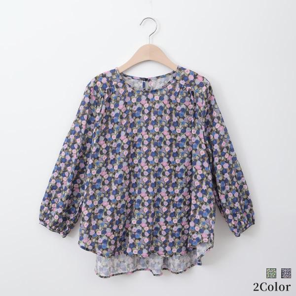 カラフルフラワープリントプルオーバー[41413382]natural mist