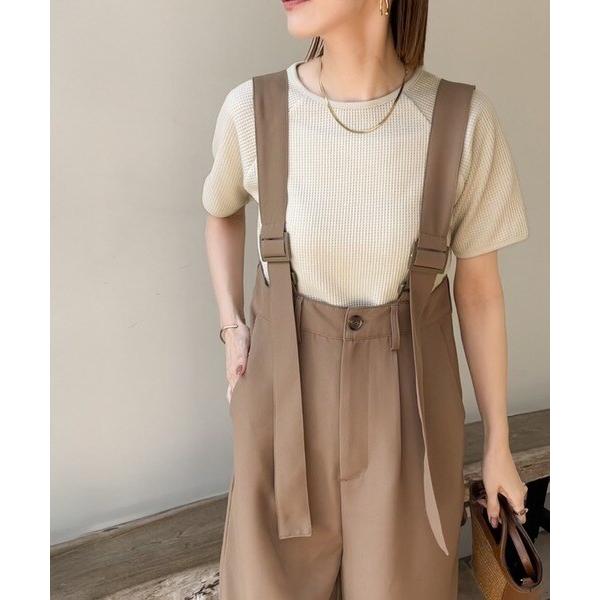 《sayo×クラシカルエルフコラボ》これ一枚でおしゃれが決まる！ワッフルトップス（半袖）