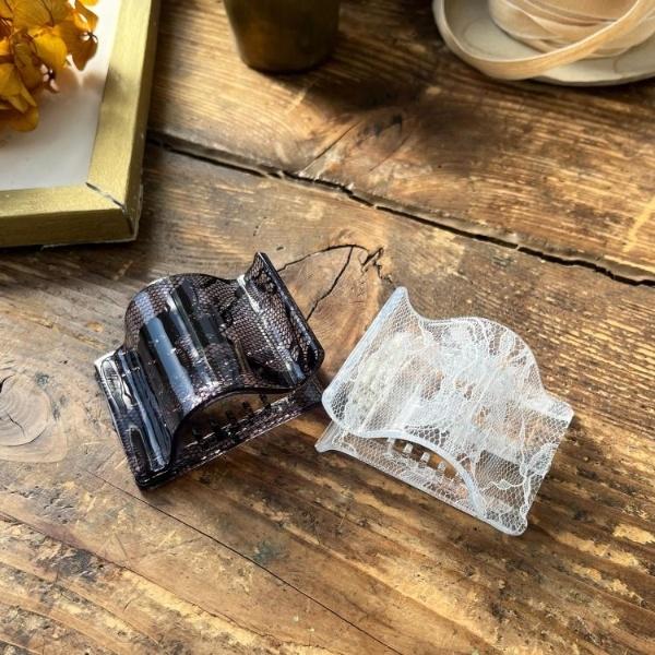 ワイドウェーブレースクリップ