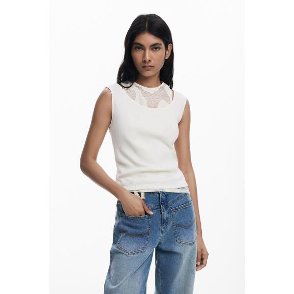 【5サイズ展開/XS/XL】ダブルレイヤードノースリーブ