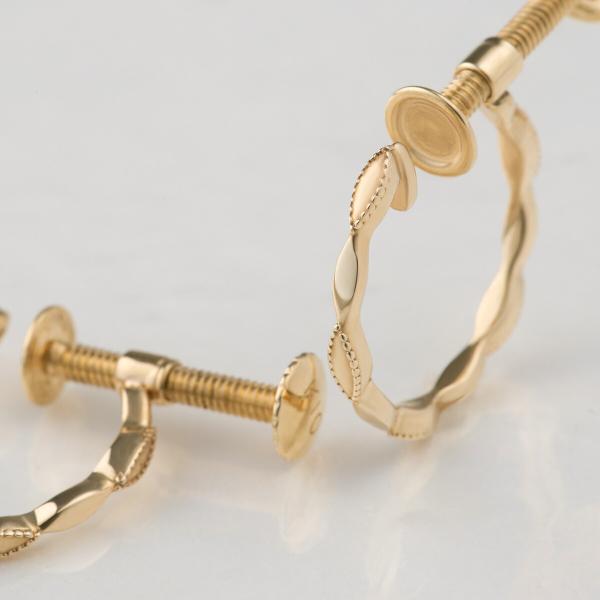 K10 地金 イヤリング