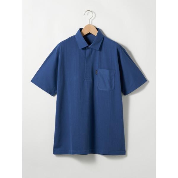 ケーブル半袖ポロシャツ