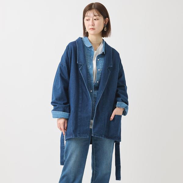 デニムロングジャケット[41414162]natural mist