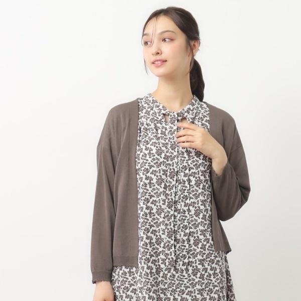 【接触冷感UVカット／洗える】トッパーカーディガン